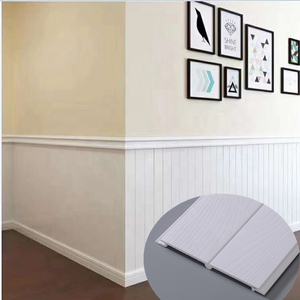 WPC-paneles de pared decorativos para interiores, en relieve, PVC, 200x9mm, revestimiento blanco - Product Image 1
