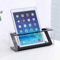 Support de télécommande en acrylique, organisateur de bureau multifonctionnel pour table basse et fournitures de bureau