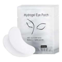 แผ่นมาส์กใต้ตาไฮโดรเจลสีเงิน 50 คู่ บรรจุแยกชิ้น สำหรับบำรุงผิวรอบดวงตา เพิ่มความชุ่มชื้นและกระจ่างใส - Product Image 1