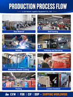 Étagères cantilever en acier robuste Huisen - Système de stockage pour entrepôt et garage - Bras réglables - Protection anti-rouille et anti-corrosion