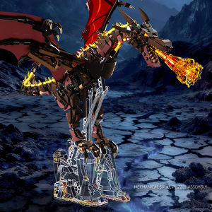 MJI 13102 Dragón Mecánico que Escupe Fuego, 1277+ Piezas, Juego de Bloques de Construcción Creativos, Figura de Acción, Juguete Educativo para Niños, Regalo - Product Image 4