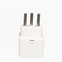 Adaptateur de prise avec porte de sécurité EURO CN AU USA EU vers Suisse, 3 broches