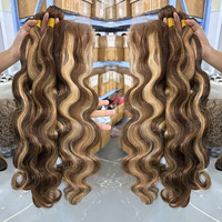 Rambut Manusia Vietnam Mentah Berkualitas Tinggi, Terpasang Rapi, 8-40 inci, Tersedia, Rambut Virgin Remy Keriting Kinky dengan Closure