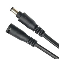 Câble d'extension DC personnalisé avec connecteur à barillet verrouillable mâle-femelle 2 broches 600V VW-1, faisceau anti-déconnexion OEM pour routeur et caméra