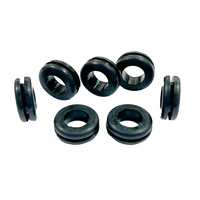 Bouchon d'extrémité de bouchon de trou de bague de serrage en caoutchouc de silicone disponible dans de multiples spécifications pour la protection de câblage de câble métallique