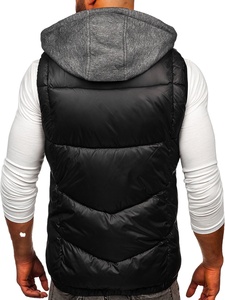 Gilet d'hiver formel personnalisé <span class=keywords><strong>de</strong></span> style libre, <span class=keywords><strong>veste</strong></span> <span class=keywords><strong>sans</strong></span> manches coupe-vent <span class=keywords><strong>de</strong></span> haute qualité pour hommes, pour costumes - Product Image 6