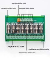 Module relais 816 canaux 12V/24V avec sortie PLC, courant nominal 5A/16A, contacts 2NO/2NF, carte de circuit intégré