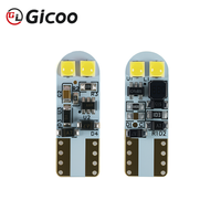 Ampoule LED Gicoo 12V T10 W5W 194, remplacement pour éclairage de plaque d'immatriculation latérale de voiture, lentille convexe 9x26mm