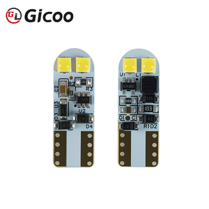 Ampoule LED Gicoo 12V T10 W5W 194, remplacement pour éclairage de plaque d'immatriculation latérale de voiture, lentille convexe 9x26mm - Product Image 5