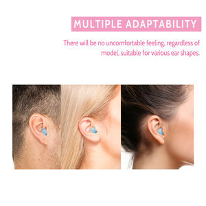 Bouchons <span class=keywords><strong>d</strong></span>'oreilles pliables en coton médical et <span class=keywords><strong>cire</strong></span> réutilisables avec réduction du bruit pour le sommeil et la protection auditive - Product Image 4