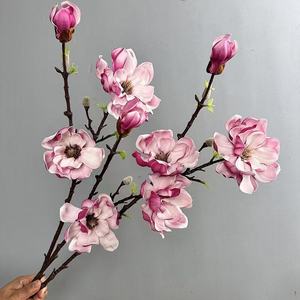 Rama de <span class=keywords><strong>Magnolia</strong></span> Artificial de Espuma EVA con Tacto Real, Flor de <span class=keywords><strong>Magnolia</strong></span> de Espuma con 3 Cabezas, Rama Larga de <span class=keywords><strong>Magnolia</strong></span> - Product Image 6