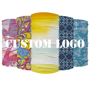 Nhà Sản Xuất Biểu Tượng Tùy Chỉnh Cổ Gaiter Ống Mặt Liền Mạch Bandana Khăn Mũ Nón Cho Thể Thao