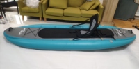 Bateau de pêche gonflable pliable personnalisé pour sports nautiques, planche de SUP souple et tendance, bleue