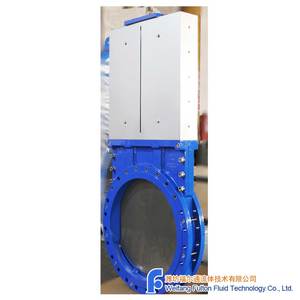 Válvula de cuchilla KGV con brida superior ISO y vástago ascendente preparada para actuador DN800 PN4 EN558 Serie Básica 20 K1 DN800 PN4 KGV - Product Image 2