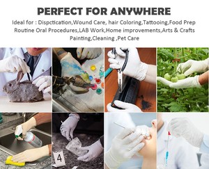 Guantes de látex para examen, sin polvo, no quirúrgicos, desechables, industriales. - Product Image 5