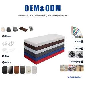 Coussin de banc d'extérieur matelassé épais, design incurvé, rembourrage en <span class=keywords><strong>mousse</strong></span>, housse amovible et lavable - Product Image 2