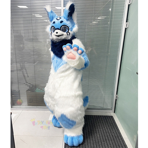 Costume <span class=keywords><strong>Fursuit</strong></span> en Peluche pour Cosplay Animalier, Fête et Exposition, Costumes de Cosplay Furry, <span class=keywords><strong>Fursuit</strong></span> Chat - Product Image 4