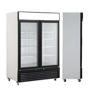 <span class=keywords><strong>Vitrine</strong></span> réfrigérée commerciale à double porte vitrée, éclairée par LED, <span class=keywords><strong>pour</strong></span> l'affichage de boissons - Product Image 5