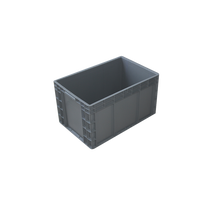 600x400x340mm Boîtes en plastique Logistique Caisse emboîtable et empilable Boîte en plastique industrielle Taille personnalisée Boîte solide EU 2.4KG CN;JIA