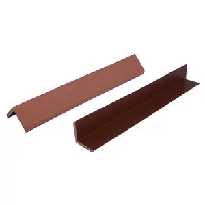 Easy installation wood plastic composite decking skirting outdoor wpc floor decking L shape edge trim