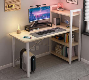 WDY 2025 nuovo arrivo <span class=keywords><strong>tavolo</strong></span> da studio da gioco 47 pollici nero scrivania da gioco per Computer con scaffale - Product Image 4