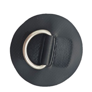 Boucle de corde LCO-Sport 6 cm en acier inoxydable avec anneau en D pour bateau pneumatique, kayak, paddleboard - Product Image 2