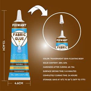 OEM ODM Fabric <strong>Glue</strong> Clear Contact DIY Cloth Fibre Adhesive Multipurpose Wedding Dress <strong>Leather</strong> Bag Diamond Glass <strong>Glue</strong> 60ML - Product Image 4