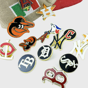 Mlb Baseball Team Metal Brooches Zinc Alloy Enamel <b>Pins</b> <b>Hat</b> <b>Pins</b> Gift Unisex Decorative Badges Butterfly Clasp - Product Image 1