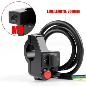 Accessoires pour motos, interrupteur de moto, interrupteur de modification à trois fonctions, interrupteur de phare, de clignotant, de klaxon et d'alimentation - Product Image 2