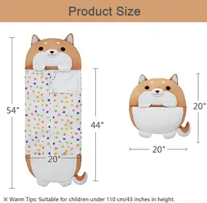 Schlussverkauf Indoor Kinder Karikatur Hai Schlafsack Plüschtiere Kinderschlafsacke für Babys Winter