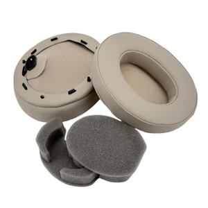 Almohadillas de repuesto de cuero de piel de cordero a precio de fábrica, almohadillas para <span class=keywords><strong>SONY</strong></span>, auriculares, auriculares, espuma con cancelación de ruido - Product Image 4