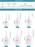 Botol tetes mata plastik HDPE putih, tetes cair tabung lembut 3ml 7ml 10ml 15ml 20ml 30ml