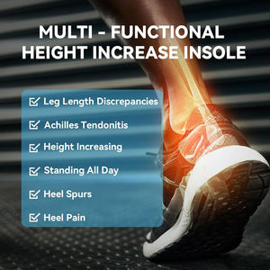 Chaussures en gel 4 couches de 1 pouce pour femmes, inserts compensés orthopédiques réglables pour les jambes inégales, douleur au talon, longueur de jambe 3/4 ". - Product Image 6