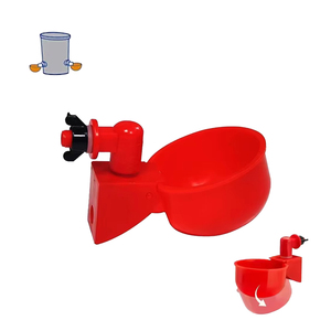 Bebedero de plástico con abrazadera para aves de corral, gallinas y codornices, precio de bebedero para pollos - Product Image 1