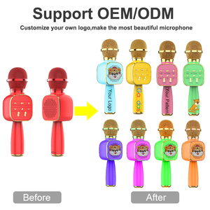 OEM Factories <b>Wireless</b> Microphone Portable Blue Tooth Kids Microphone with Speaker for Home Party KTV Music Singing Play - Product Image 2