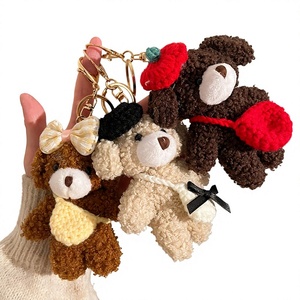 Lindo Llavero de Peluche de Oso, Colgante Suave para <span class=keywords><strong>Bolso</strong></span>, Accesorio de Regalo - Product Image 1