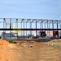 Maison préfabriquée modulaire mobile portable à structure légère en acier, construction rapide, aménagement personnalisable, isolation en laine de roche, maison temporaire