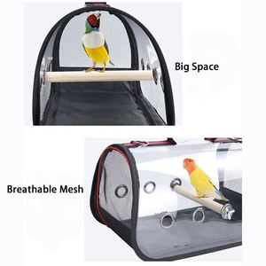 Luxury Airline Approved Transparent Pet <b>Bird</b> Parrot <b>Travel</b> Capsule Carrier <b>Cage</b> Bag for Parakeet CockatielsConure Finch Lovebird - Product Image 5