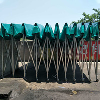 Garages mobiles pliables portables, auvents de camion, abris de voiture, cadres en acier durables, toile en tissu, bâche, stand de concession, tente