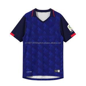 Camiseta Deportiva de Fútbol Vintage con Cuello Redondo y Estampado por Sublimación, Manga Corta, Transpirable, de Secado Rápido, Anti-UV, Unisex, Personalizable - Product Image 1