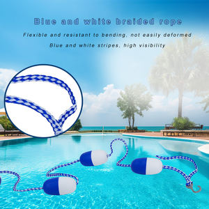 Corde de piste de piscine <span class=keywords><strong>anti</strong></span>-vague Équipement de piscine Ligne de flotteur de piscine de sécurité avec 2 crochets - Product Image 5