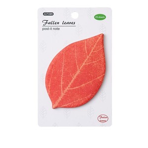 แผ่นโน้ตติดเองลายใบไม้ตกแต่งน่ารัก ของขวัญเครื่องเขียนตกแต่ง - Product Image 6
