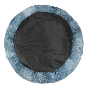 Winter-Warmes Katzenbett Plüsch Geschlossenes Selbstwärmendes Haustier-Hundebett im Farbverlauf Batik Mehrfarbiges Einfarbiges Muster zum Ausruhen - Product Image 5