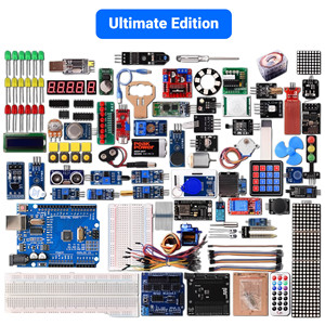<span class=keywords><strong>Kit</strong></span> <span class=keywords><strong>de</strong></span> <span class=keywords><strong>démarrage</strong></span> <span class=keywords><strong>Arduino</strong></span> <span class=keywords><strong>UNO</strong></span> R3 CH340 pour débutants à avancés |   Plusieurs combinaisons avec capteurs, LED, moteurs, écran LCD pour l'éducation STEM - Product Image 4