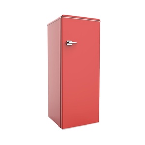 Smad Red Color Top-freezer Retro <b>Fridge</b> Single Door Classic Refrigerators for Dsr-225wu Red Color Top-freezer Retro <b>Fridge</b> - Product Image 1