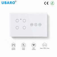 Interrupteur intelligent WiFi UBARO pour rideaux, application Tuya Smart Life, commande tactile, stores enrouleurs électriques motorisés, interrupteur mural, Alexa