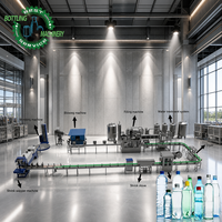 Prix d'usine, ligne de production d'eau automatique 4000BPH CGF16-12-6, solution clé en main pour l'embouteillage de bouteilles en PET