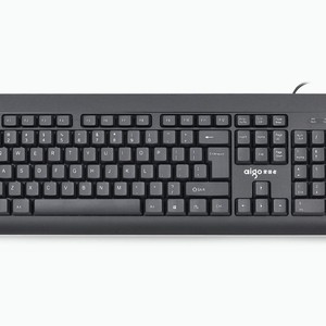 Aigo W912 Wired Full Size Keyboard 104 <b>Keys</b> Membrane <b>USB</b> Business Desktop Keyboard - Product Image 3