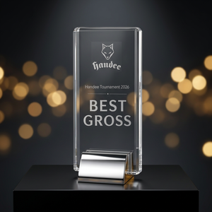 Trophée de golf de haute qualité, trophée de luxe, trophée en cristal haut de gamme, trophée de reconnaissance exécutive, trophée en cristal et métal gravé sur mesure - Product Image 5