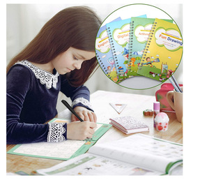 Chìm ma thuật tái sử dụng copybook cho trẻ em trẻ em của tiếng Anh thành phần đào tạo rãnh giấy viết thực hành cuốn sách - Product Image 4